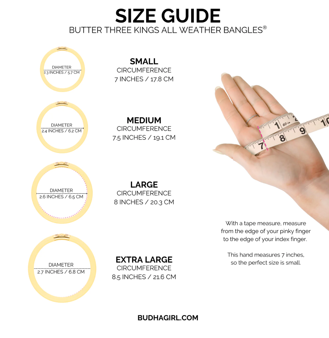 Three Kings All Weather Bangles® - Butter