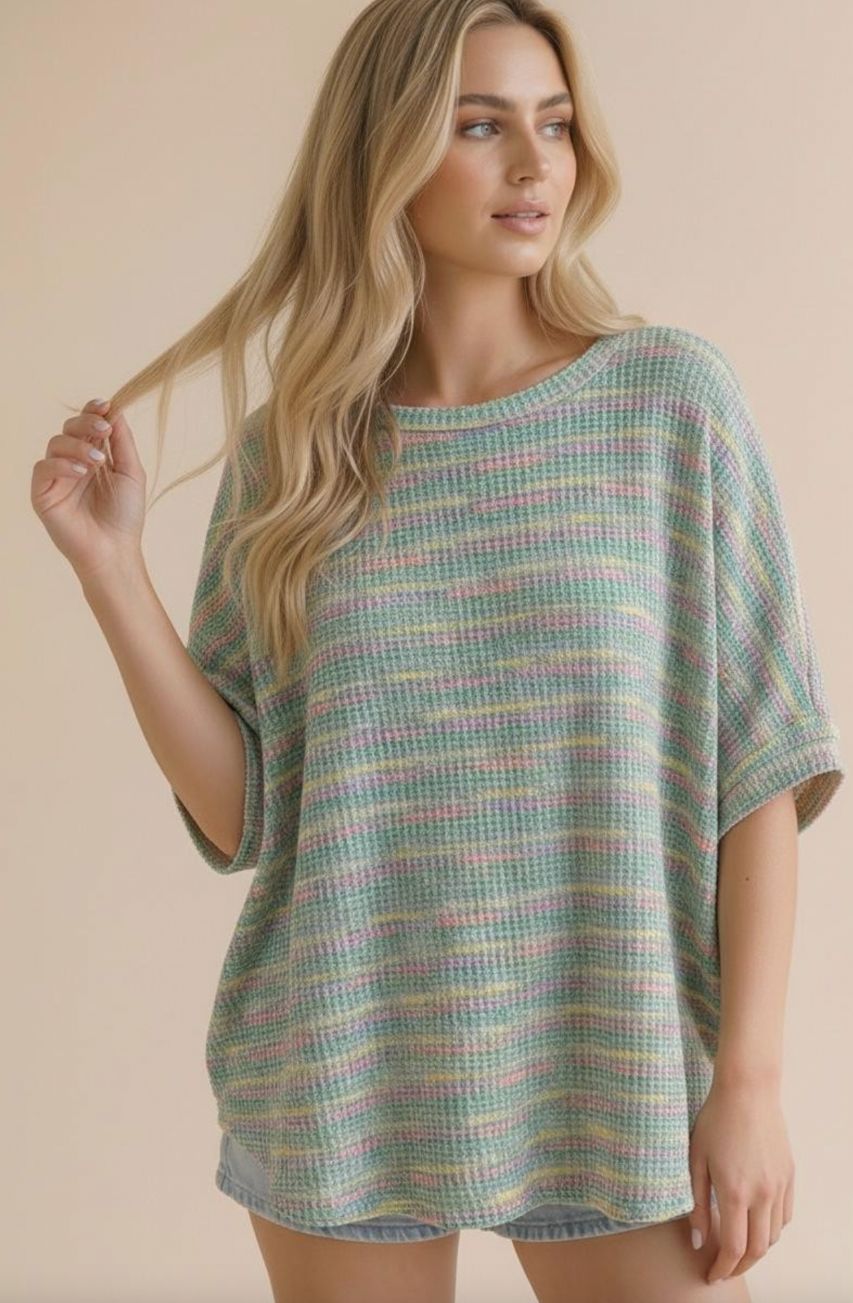 Rainbow Knit Top