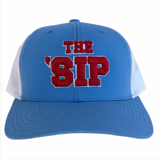 The Sip Puff Columbia Blue/White