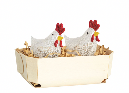 White Tortoise Chicken Salt & Pepper Set