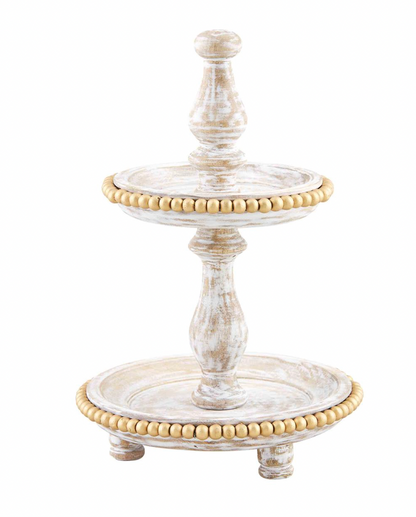 Mini Gold Bead Tiered Server