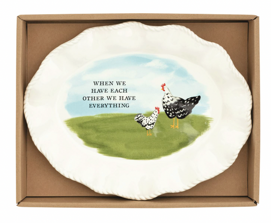 Rooster Farm Sentiment Tray