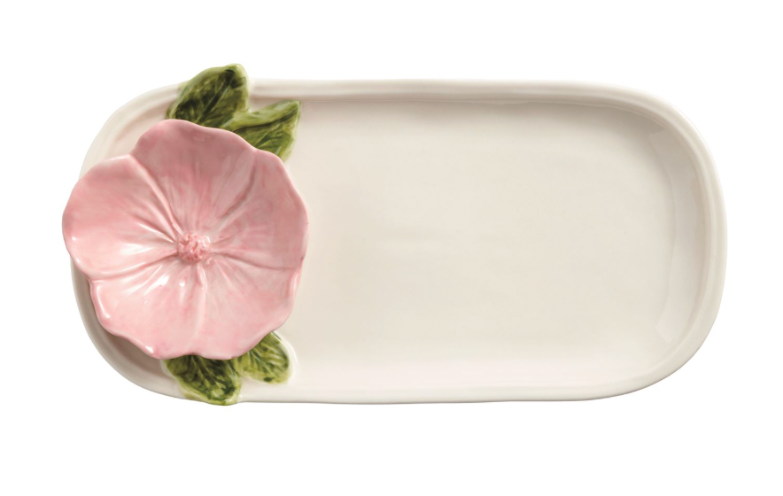 Pink Flower Everything Plate