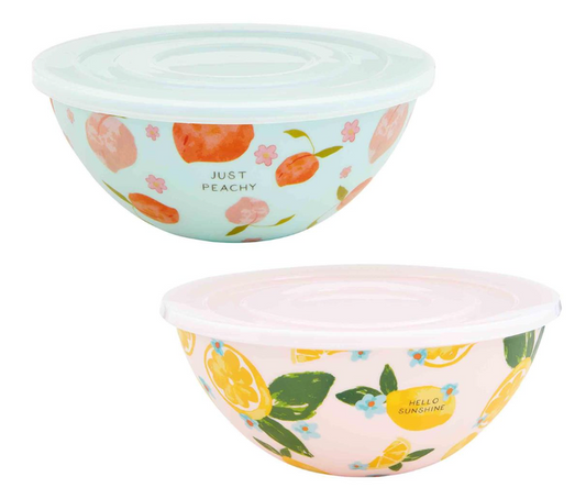 Fruit Bowl With Lid Set