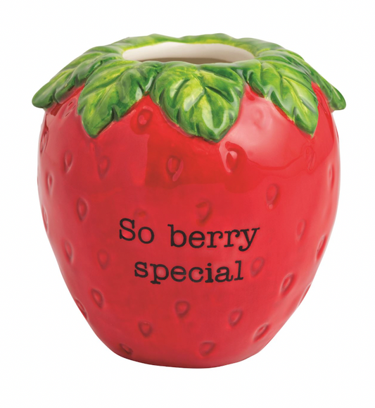 Strawberry Bud Vase