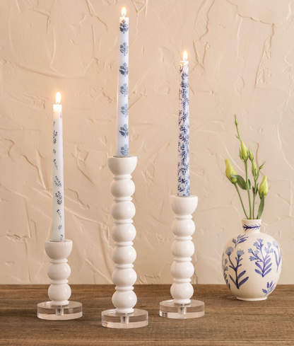 Block Print Taper Candle Sets
