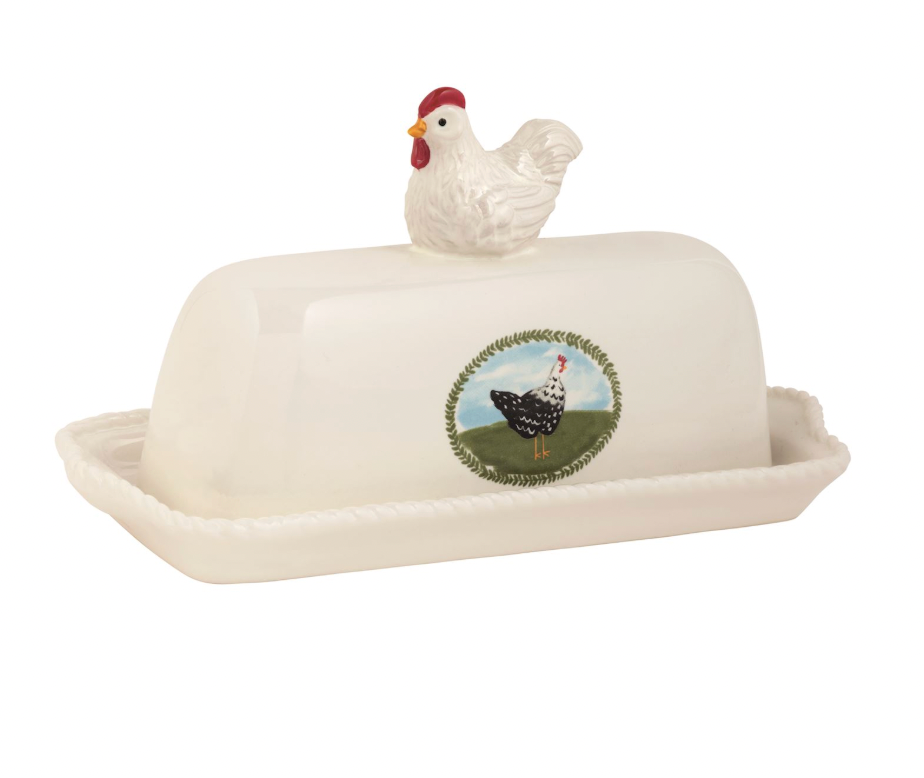 Rooster Butter Dish