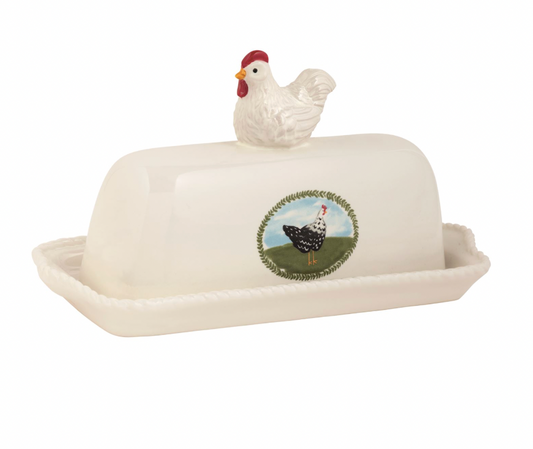 Rooster Butter Dish