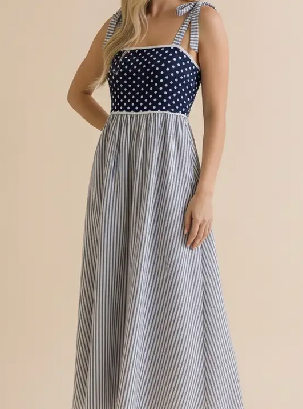 Polka Dot Bow Tie Dress