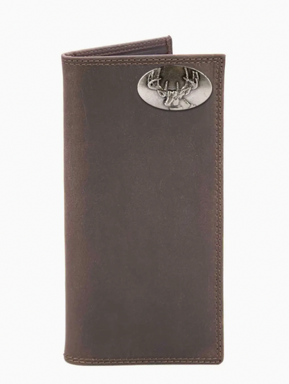 Buck Leather Roper Wallet Crazy Horse