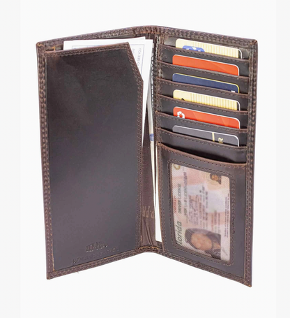 Buck Leather Roper Wallet Crazy Horse