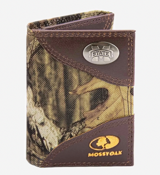 Mississippi State Mossy Oak Wallets Trifold