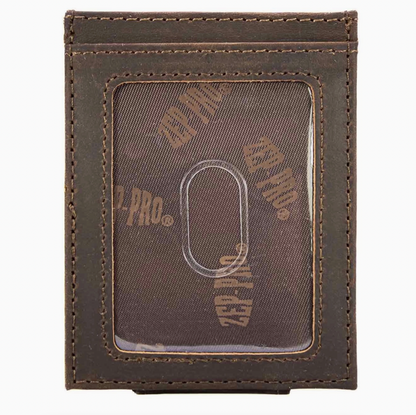Turkey Magnetic Leather Slim Wallet Crazy Horse