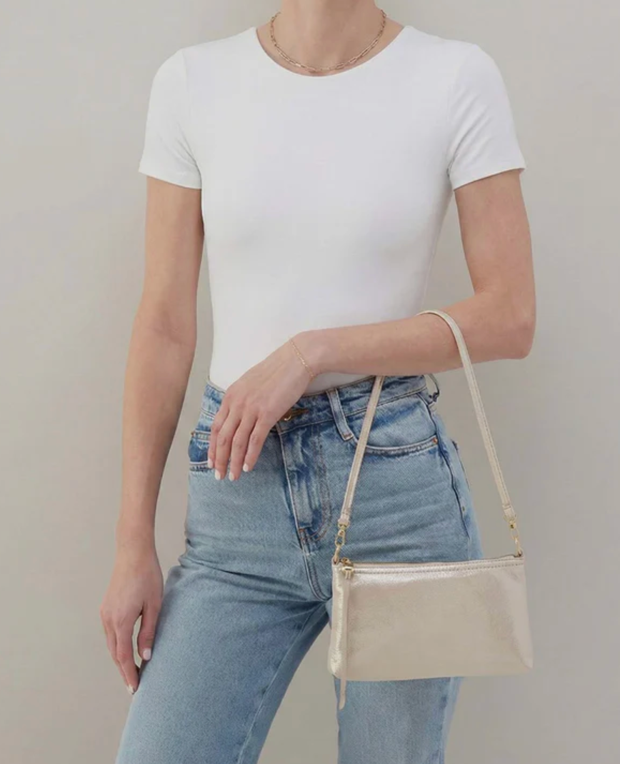 Darcy Crossbody Sand Shimmer