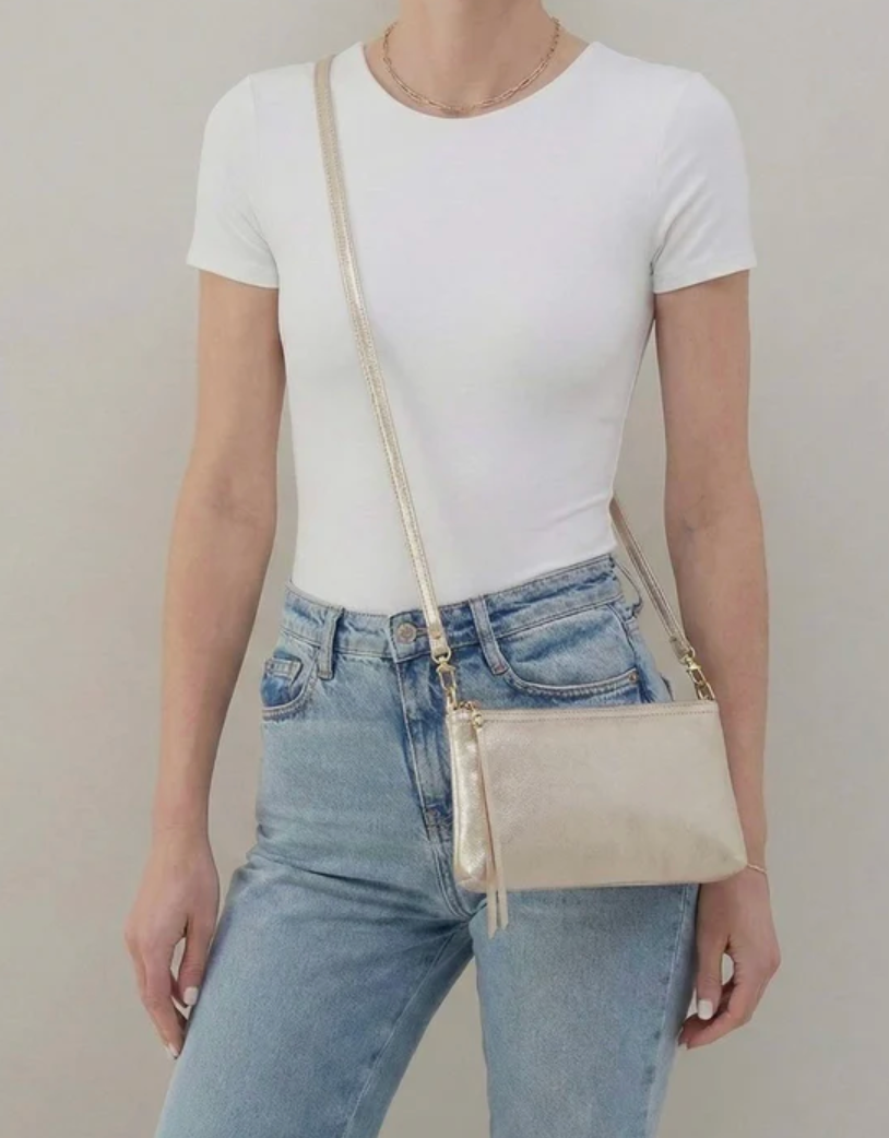 Darcy Crossbody Sand Shimmer