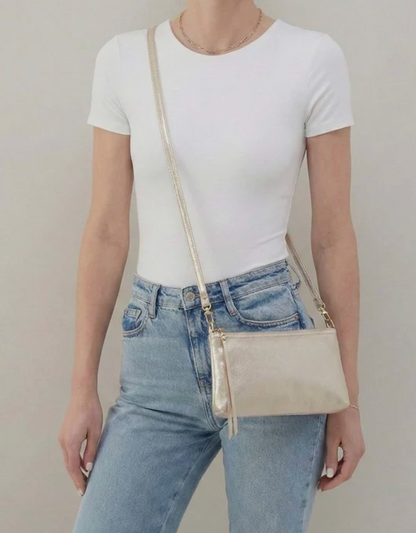 Darcy Crossbody Sand Shimmer