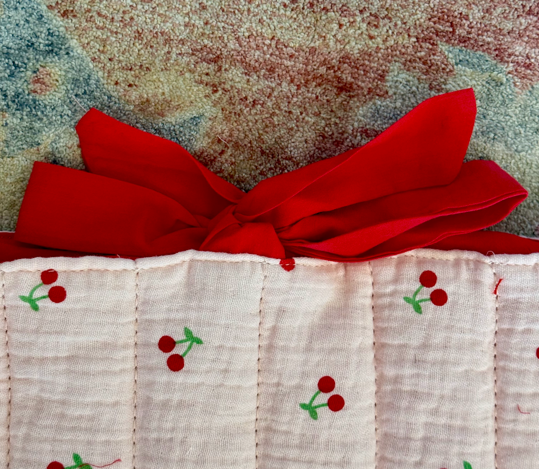 Quilted Bible Cover/Bag w/ Acrylic Chain