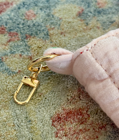 Quilted Bible Cover/Bag w/ Acrylic Chain