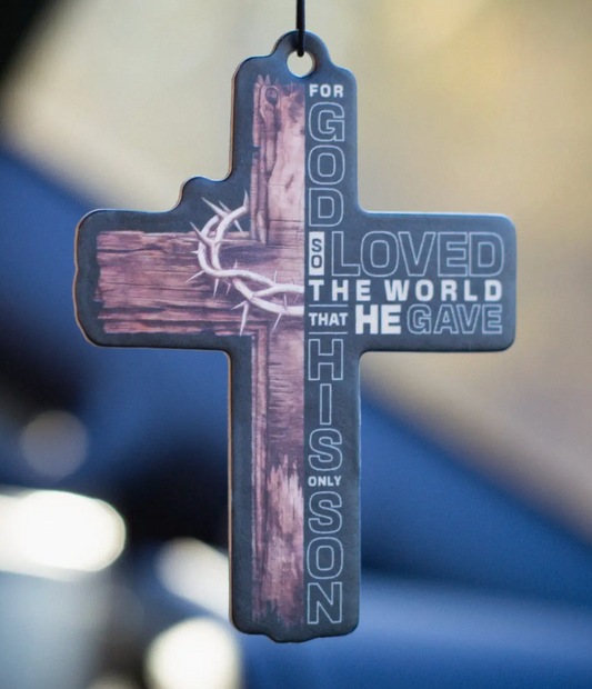 Wooden Cross - Air freshener