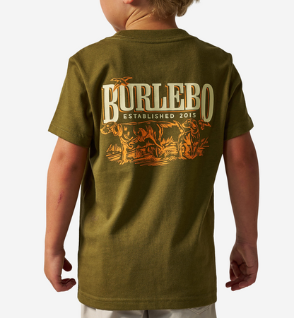 Youth Tee-Hunting Dogs-Hunter Green
