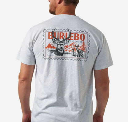 Deer Stamp Tee-Ash