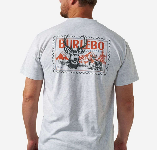 Deer Stamp Tee-Ash