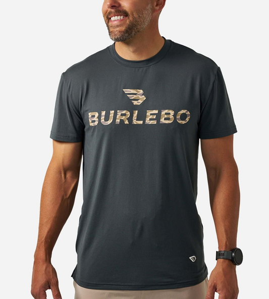 Go-To Tee-Flying B Logo-Gun Metal