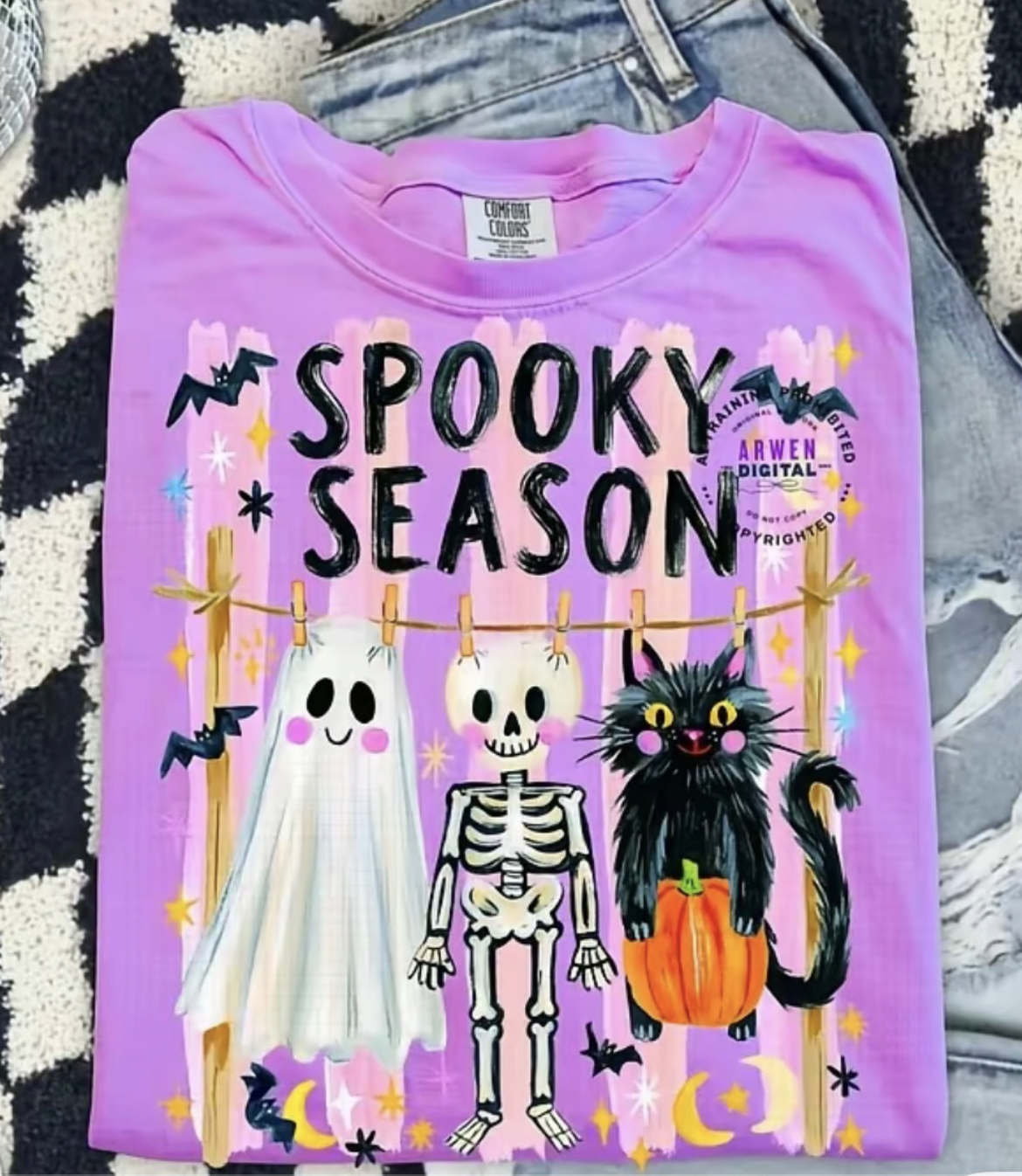 Spooky Season Stripe Tee