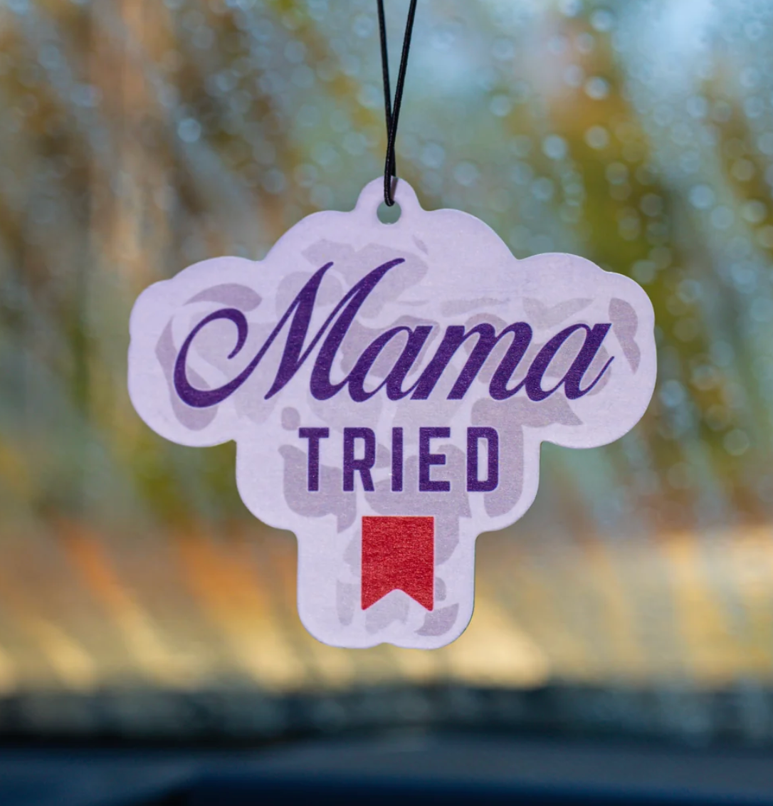 Mama Tried White Camo Air Freshener