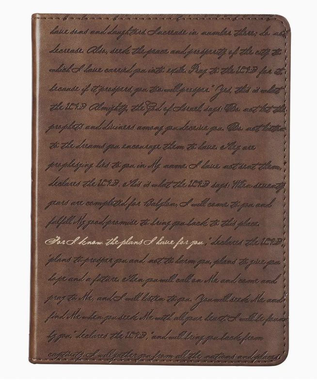 Journal Handy Brown I Know the Plans Jer. 29:11