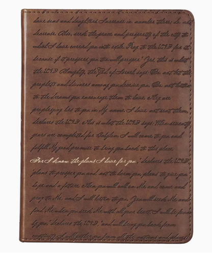 Journal Handy Brown I Know the Plans Jer. 29:11