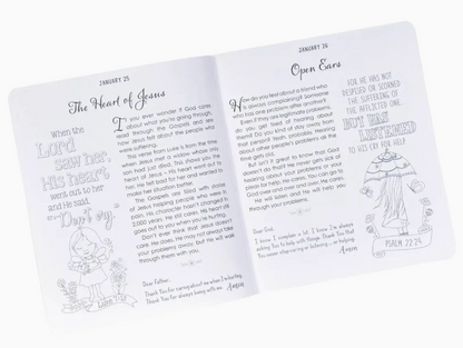 Kid Book Illustrated Devotional For Girls Softcover