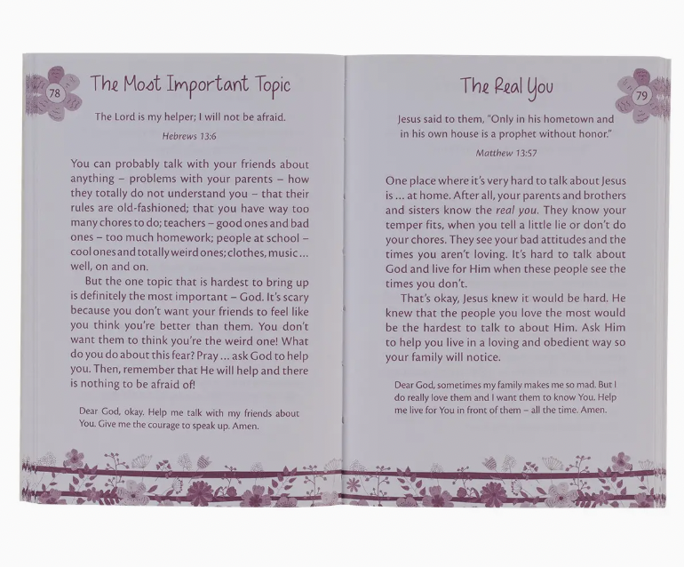 Kid Book Mini Devotions For Girls Softcover
