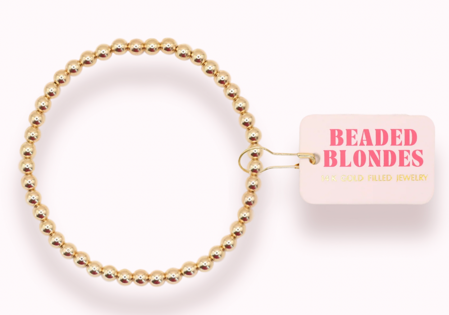 4MM Gold Beaded Bracelet