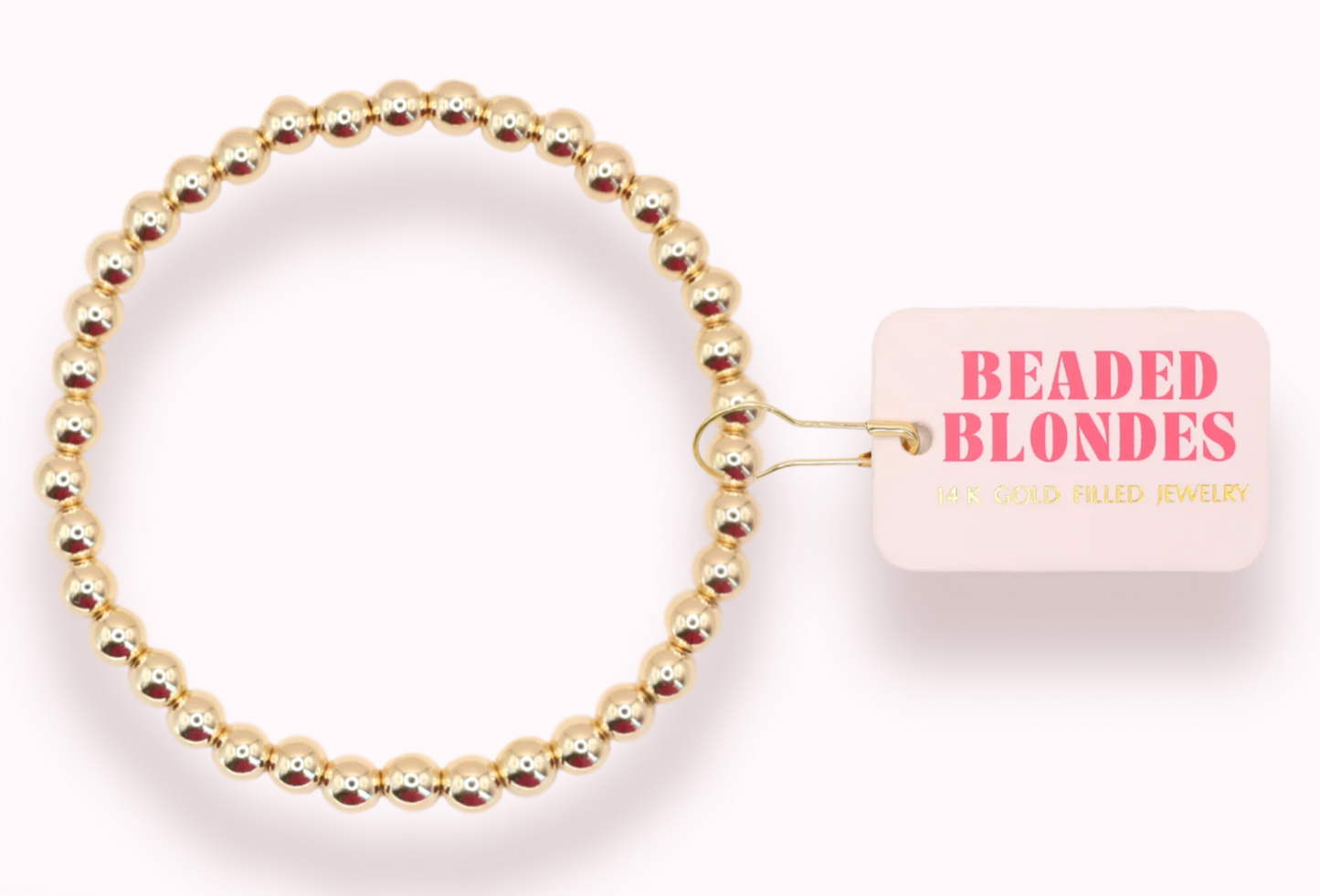 5MM Gold Beaded Bracelet