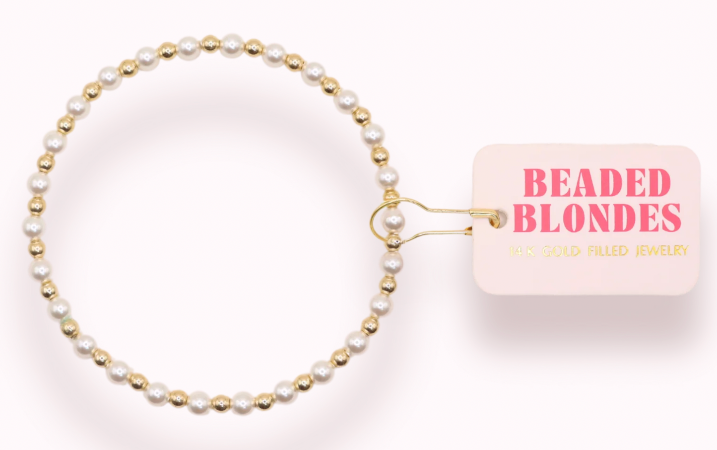Luci Pearl Bracelet in Gold