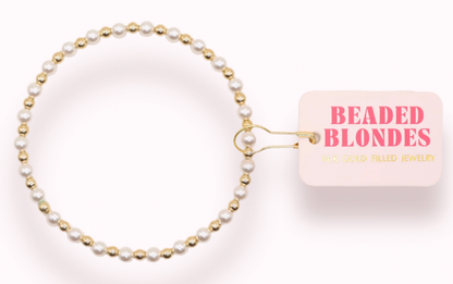 Luci Pearl Bracelet in Gold