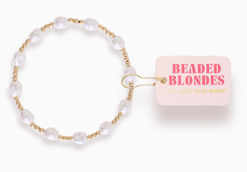 Bri Pearl Bracelet in Gold