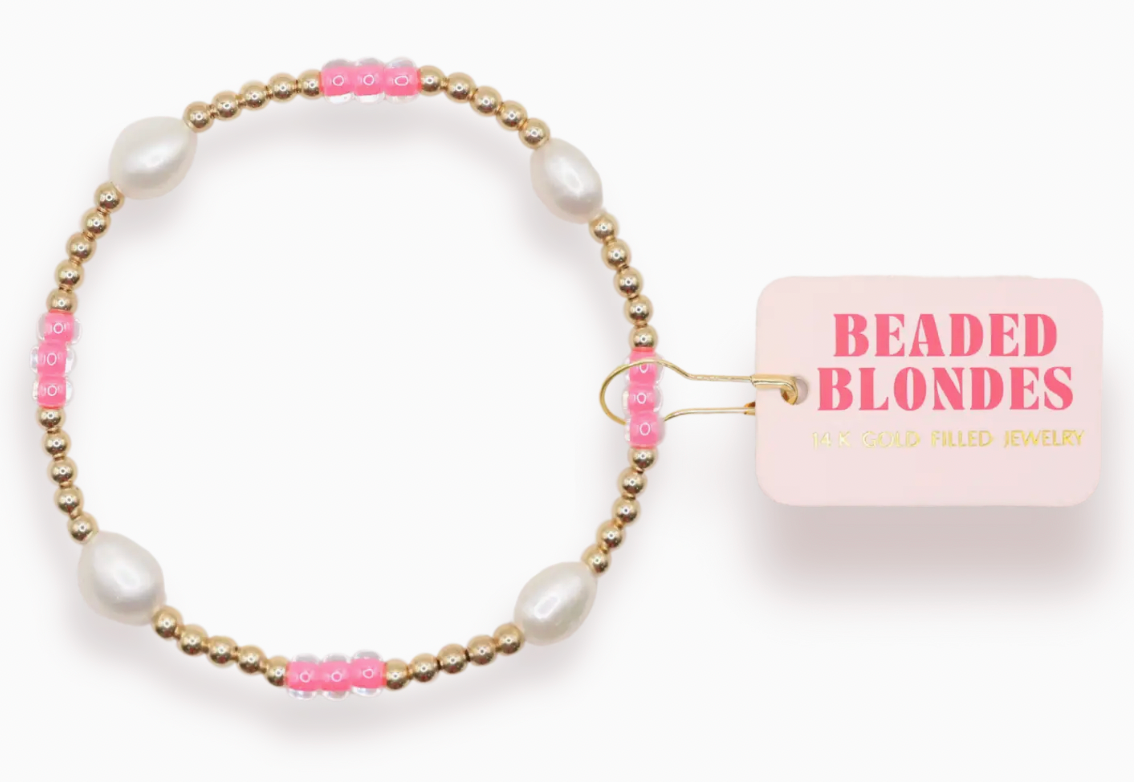 Hot Pink Pearl Poppi Bracelet