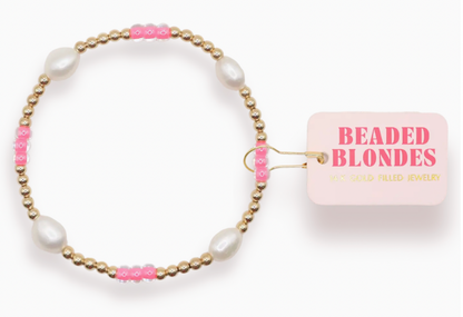 Hot Pink Pearl Poppi Bracelet