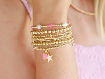 Hot Pink Pearl Poppi Bracelet