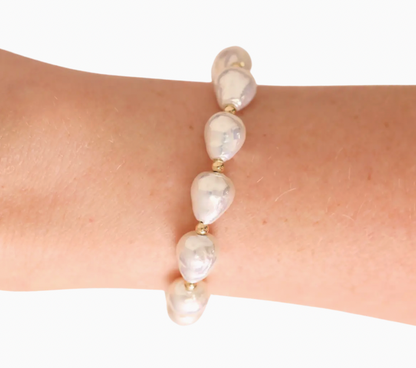 Saylor Pearl Bracelet in Gold