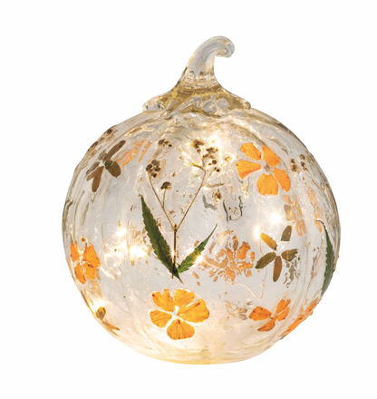 LG GATHER LED GLASS PUMPKIN