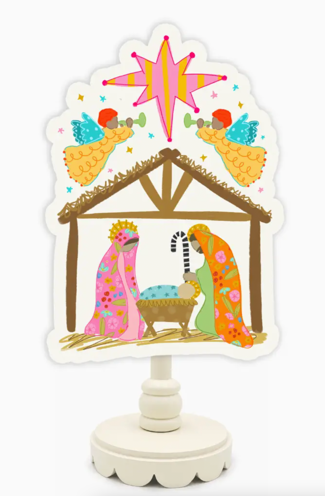 Whimsy Mary and Joesph Topper