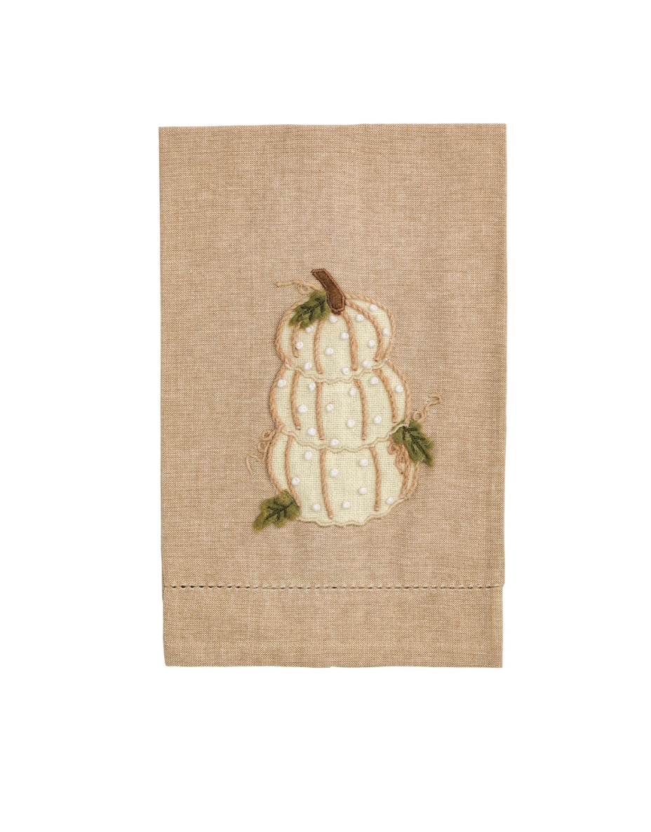 STACKED PUMP FRENCH KNOT TOWEL
