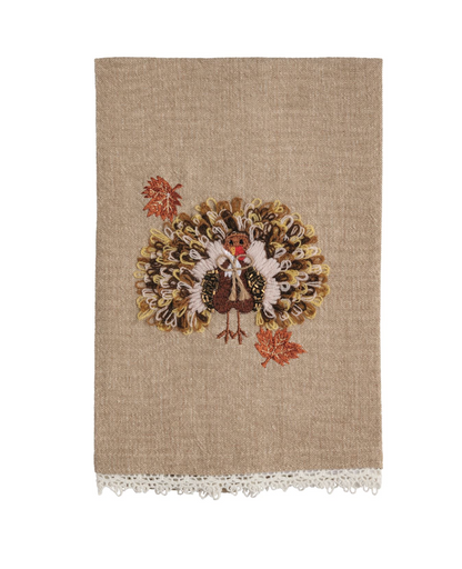 Turkey Beaded Embroidery Towel
