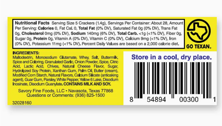 Savory Party Cracker Seasoning - Original