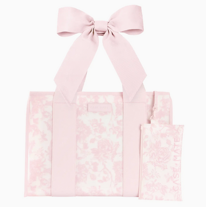 Case-Mate Afternoon Rosé Bow Jelly Tote Bag