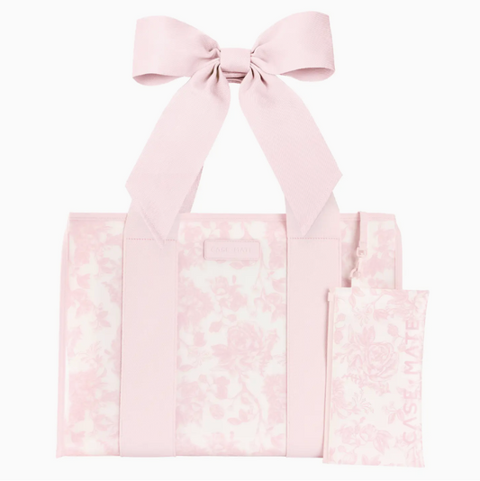 Case-Mate Afternoon Rosé Bow Jelly Tote Bag