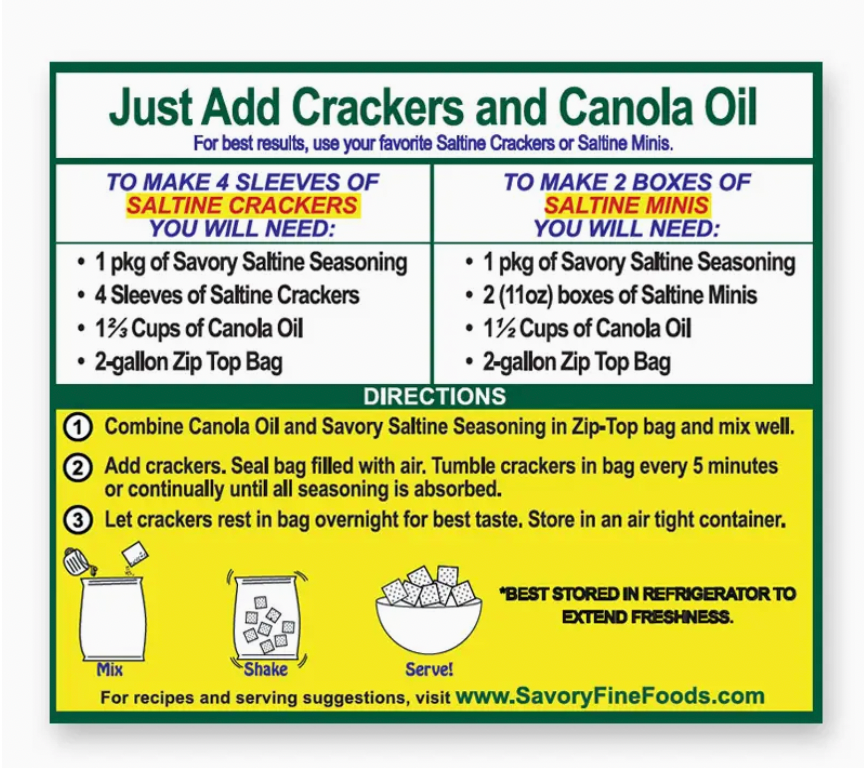 Savory Party Cracker Seasoning - Garden Dill